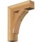 Ekena Millwork Thorton Block Rough Sawn Bracket, Western Red Cedar, 4"W x 16"D x 20"H BKT04X16X20THR05RWR - alternate 1